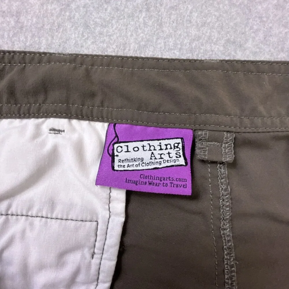 Clothing Arts P Cubed Pick Pocket Proof Nylon‎ Cargo Pants Mens Sz 36 x 30 Brown